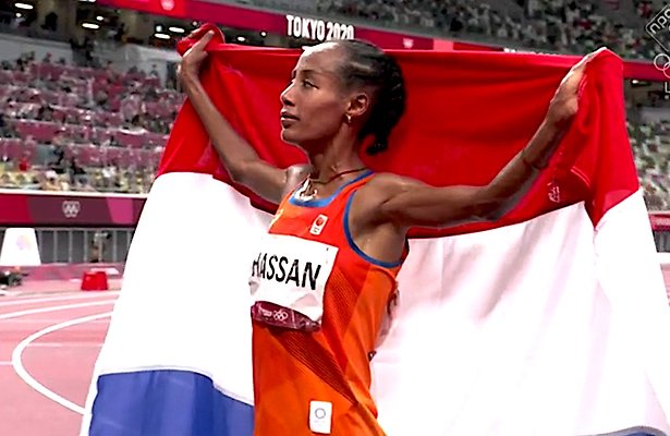 Sifan Hassan wint goud op de 10.000 meter!